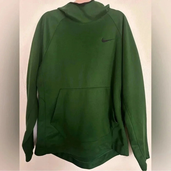 Nike Hunter Green Long Sleeve Hooded Sweatshirt Adult Size L - Picture 1 of 5